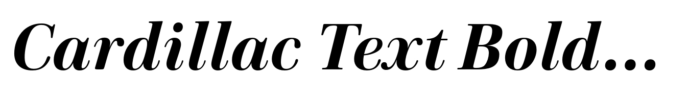 Cardillac Text Bold Italic